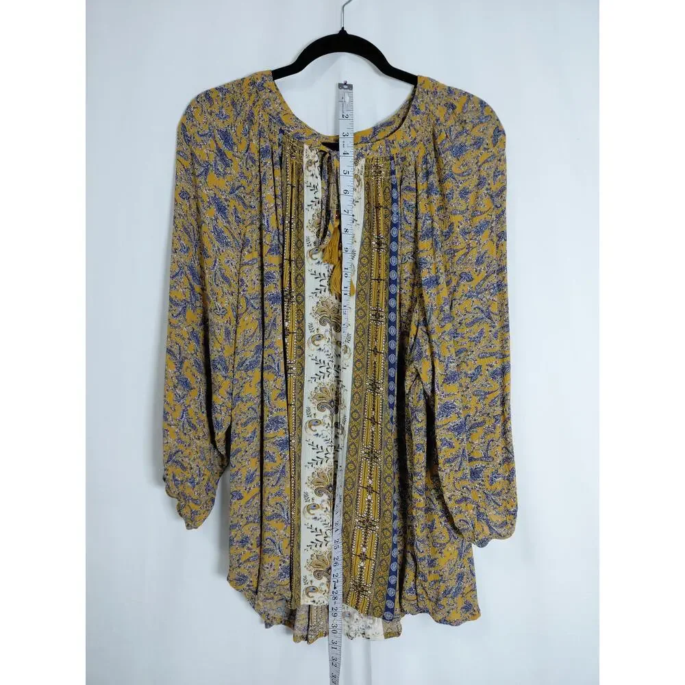 Mason & Belle JFPW5AM1C9 Embroidered Tasselled Peasant Women Size 2X
